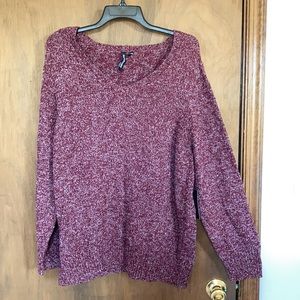 Zoe +  Phoebe sweater tawny port heathered pullover casual office 3X